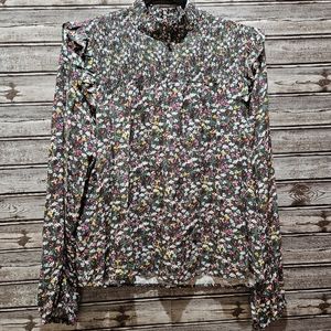 Draper James XL Floral Blouse